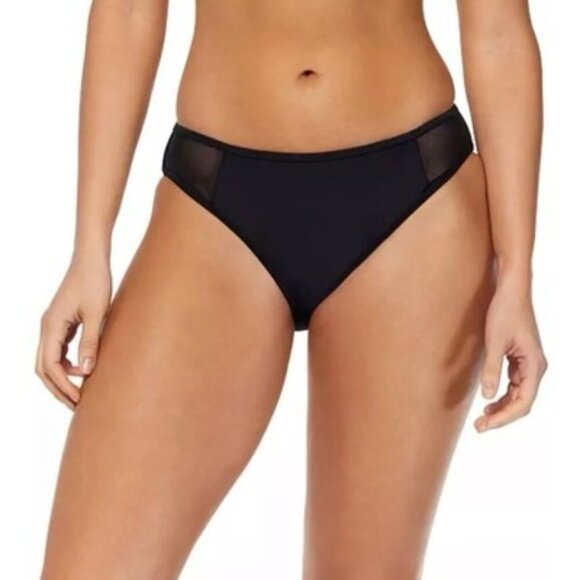 Reebok Other - Reebok Women's‎ Black Mesh-Side Hipster Bikini Bottoms Size L NWT $46